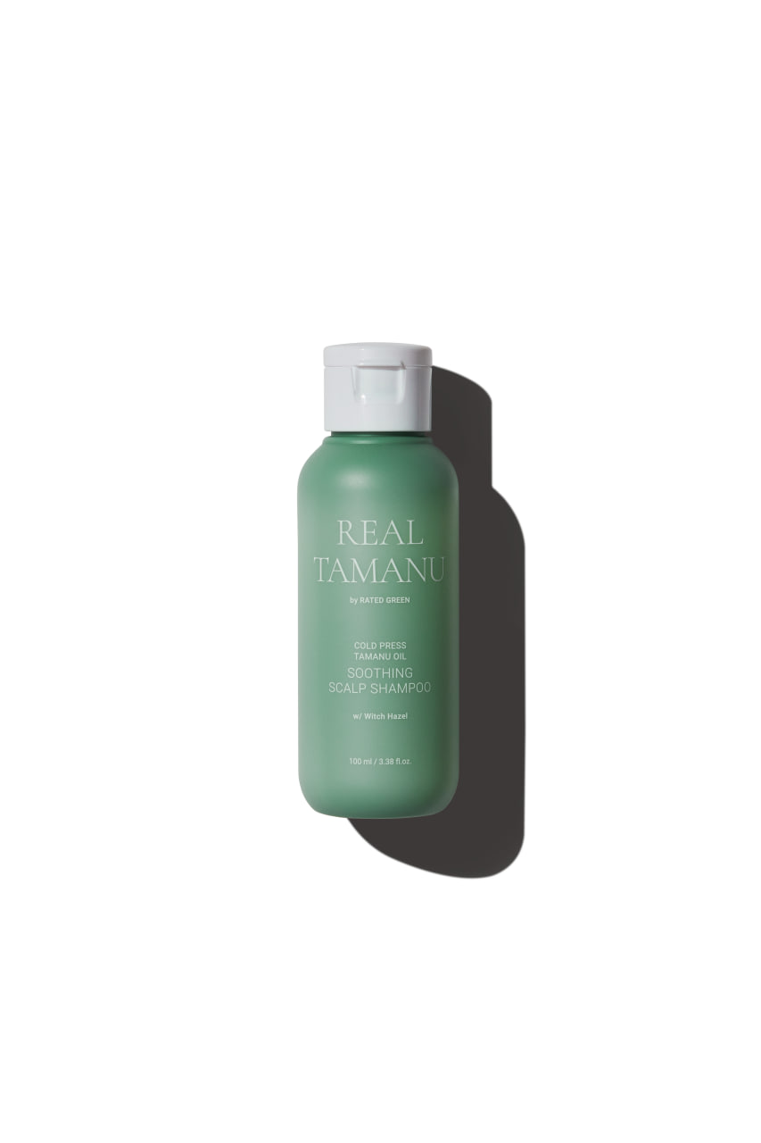 Rated Green Real Tamanu Oil Soothing Scalp Shampoo w / Witch Hazel 100ml - Заспокійливий шампунь з маслом таману Rated Green Real Tamanu Oil Soothing Scalp Shampoo w / Witch Hazel 100ml - Заспокійливий шампунь з маслом таману